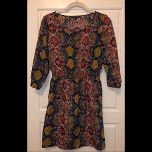 Snake print dress